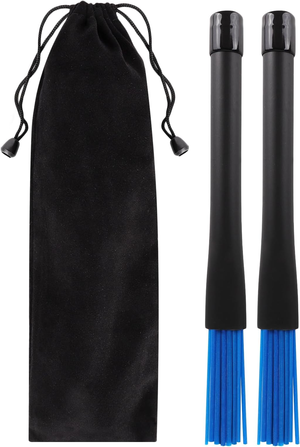 Nylon Brushes Retractable Loop End for Drum Sticks (Pack of 2)