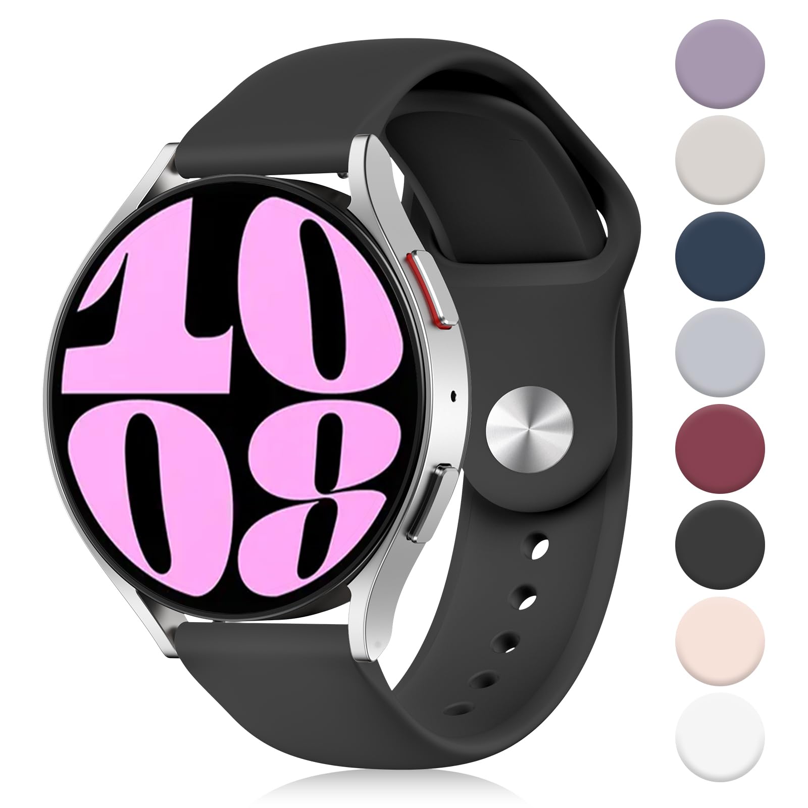 VEMIGON Soft Silicone Strap Compatible With Samsung Galaxy Watch 7/6/5/4 40Mm 44Mm/ Galaxy Watch5 Pro 45Mm/ Classic 4 46Mm 42Mm, 20Mm Sport Replacement Bands, Black (B0CWNVQQ2P) Amazon Price History, Amazon Price Tracker