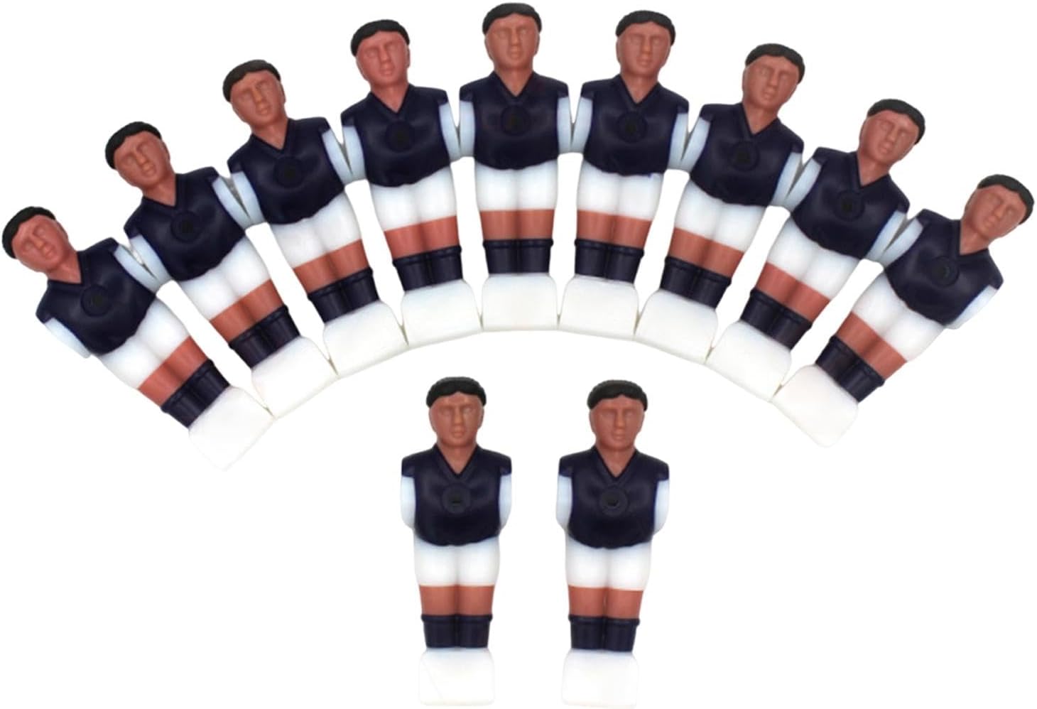 11x Tabletop Foosball Men Football Player Supplies Rod Foosball Soccer Foosball Guys for Indoor Enthusiasts Football Game, Purple