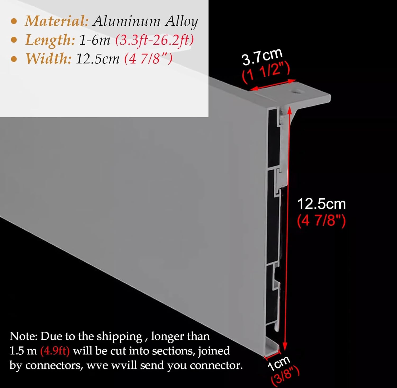 Curtain Track Grey Curtain Rail Valance Pelmet for Ceiling, Ceiling Mount Curtain Box Decor Curtain Rod Gliders, Heavy Duty Curtain Rail Holder Stopper for Home(4.0m/13.1ft)
