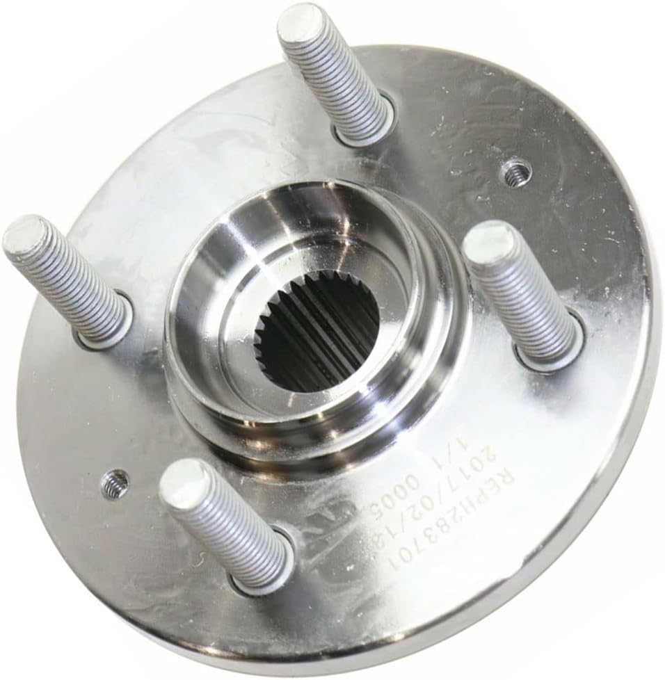 Front Wheel Bearing Hub Assembly Fit 2001 2002 2003 2004 2005 Honda Civic Wheel Bearing w/4 Lugs, Replace 930-456, 510030