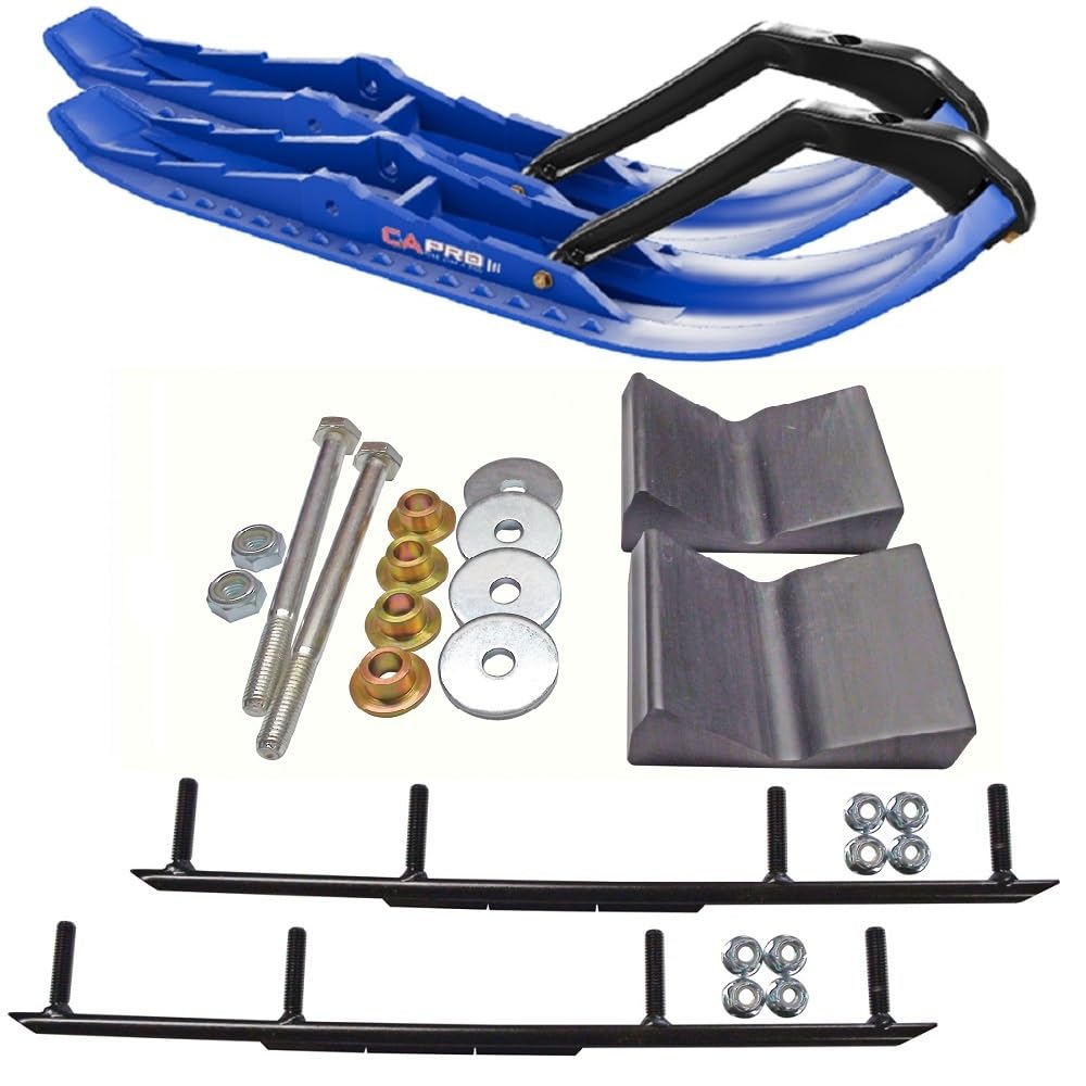 C&A Pro Blue TMX Snowmobile Skis w/ 10