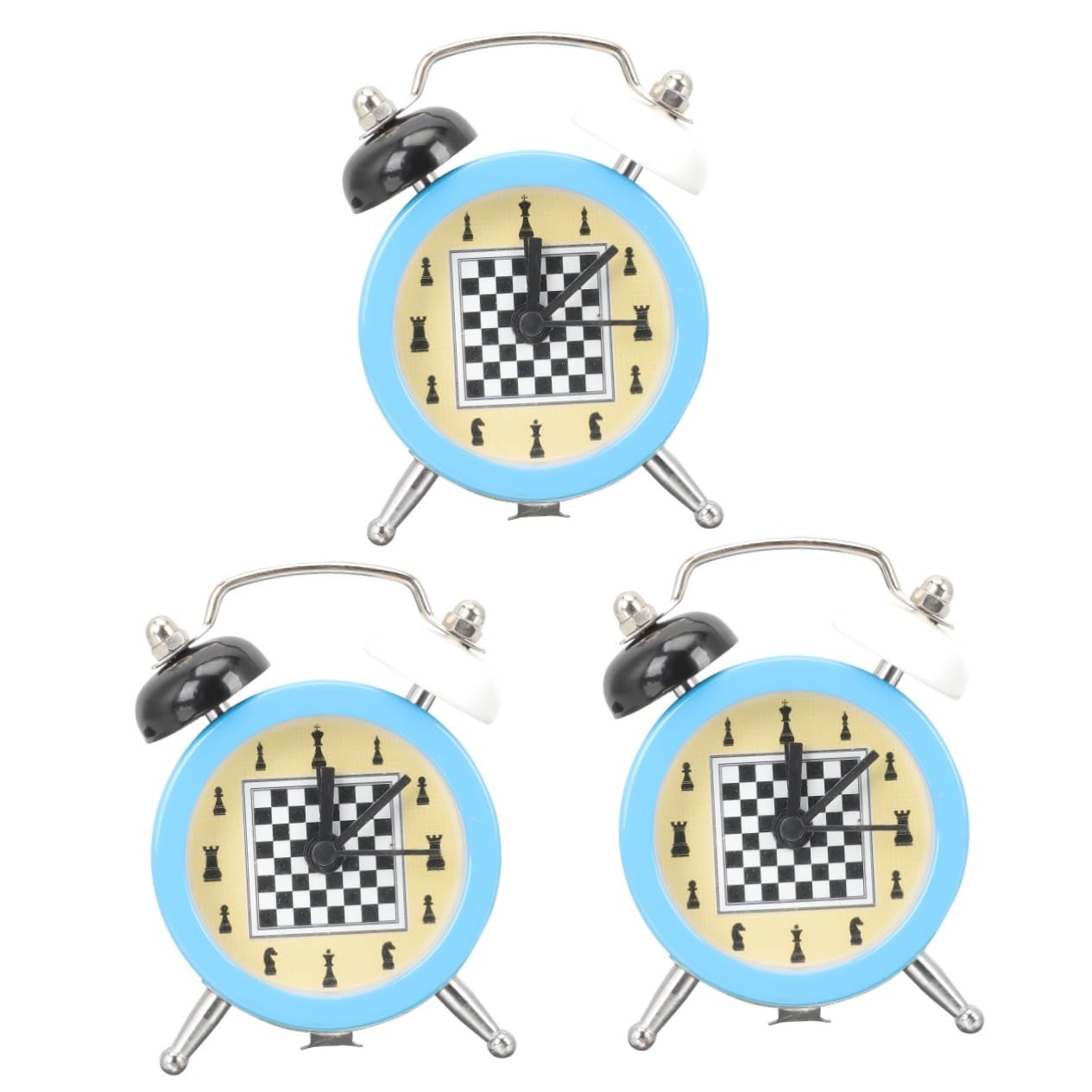 Alipis 3stücke Mini Alarm Clock Für Batteriebetriebener Tischwecker Ohne Ticken Kompakter Schachtimer Zufälligen Farben Für Schlafzimmer Und Büro