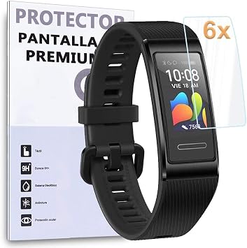 REY 6X Protector de Pantalla para Huawei Band 4 Pro - Band 3 Pro,  Protección Premium (Pack de 6) : Amazon.es: Electrónica
