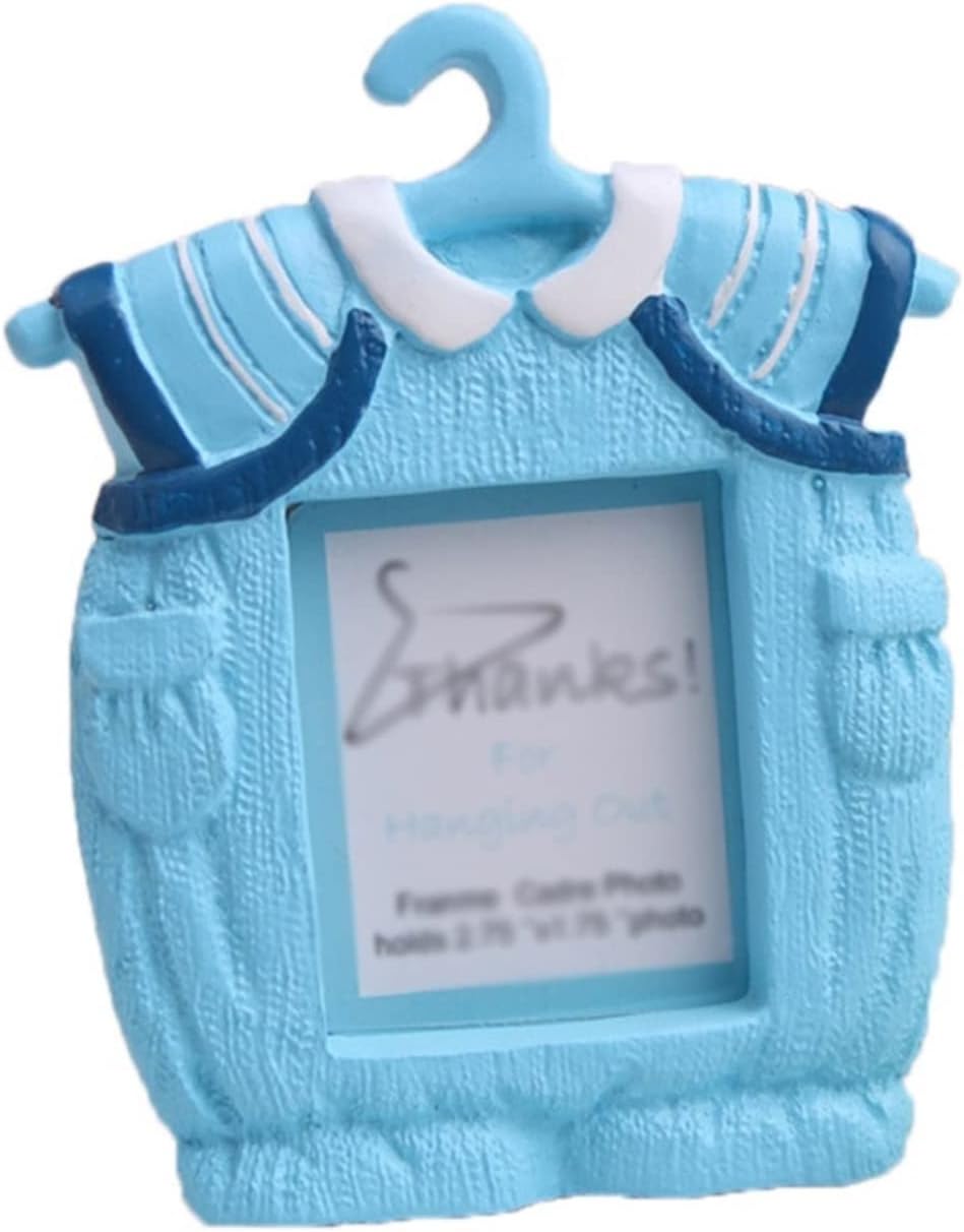GLigeT Picture Frame Resin Baby Clothes Shape Picture Frame Horizontal Keepsake Photo Frame for Tabletop Desktop & Wall Display Photo Frame (Color : NO2)