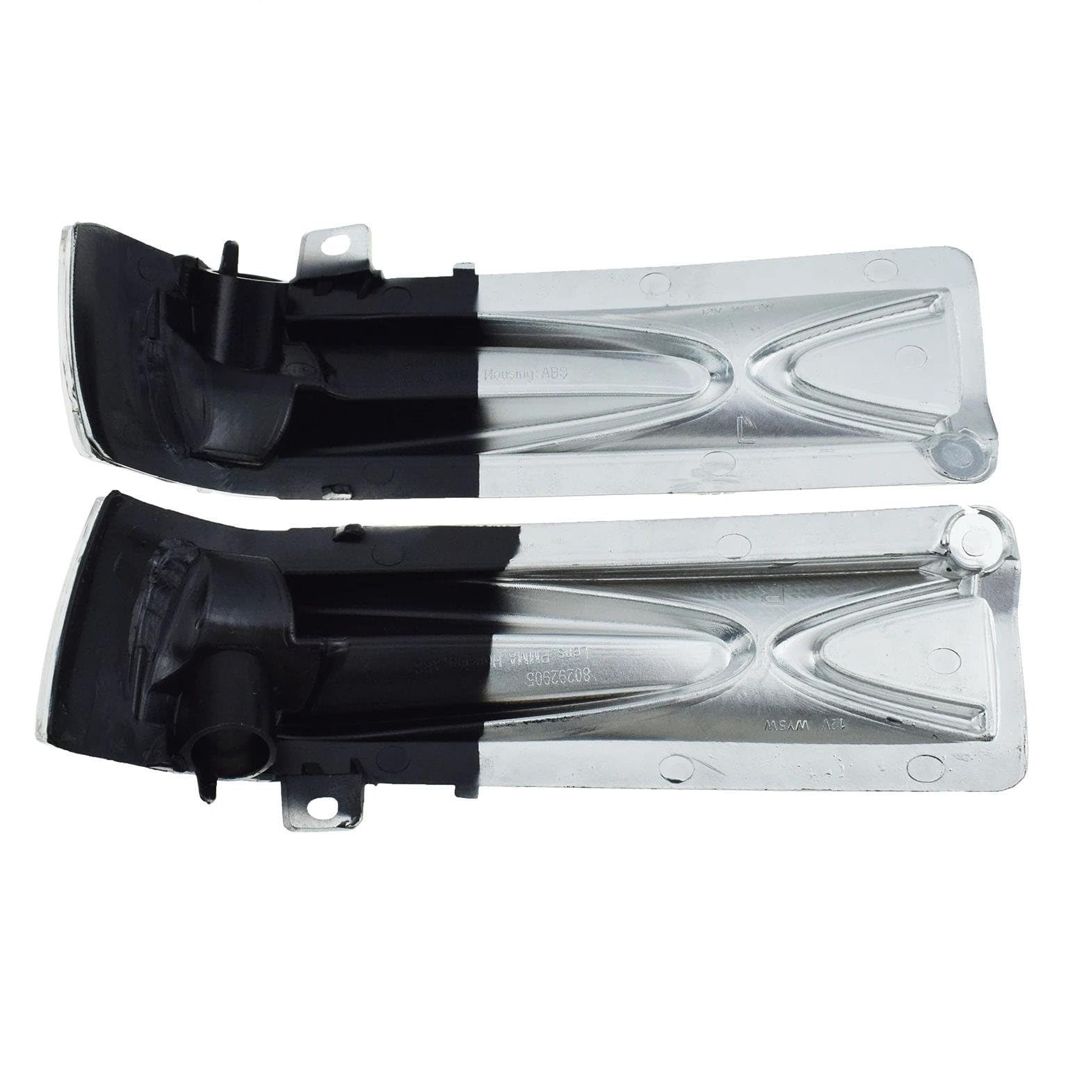 Clignotant rétroviseur Feu de clignotant pour rétroviseur latéral gauche/droit Compatible avec Fiat Pour Doblo 2010-2015 - 1428578 71765449 1428577 71765377