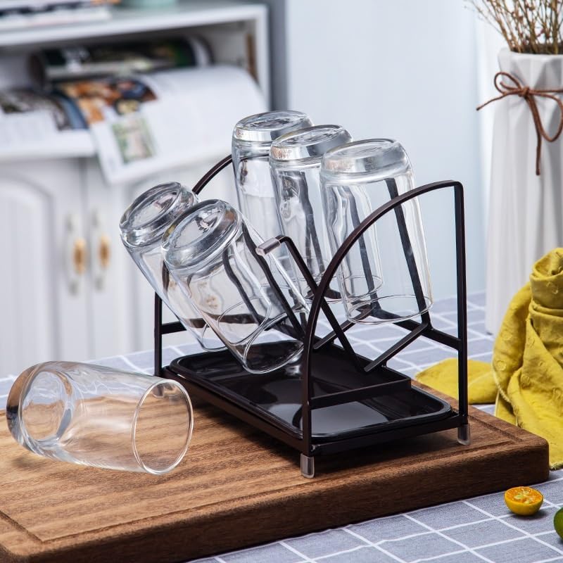 Cup Rack Kitchen Six Cup Racks Upside Down Drain Cup Rack Home Kitchen Storage Rack Mug Holder