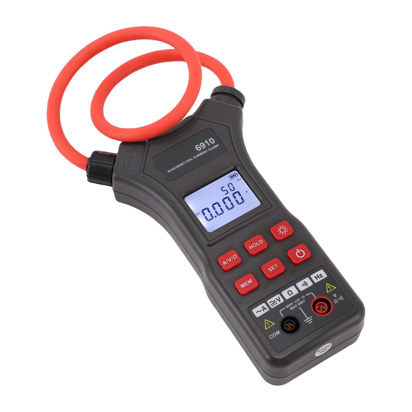 Kadimendium Elastyczny Amperomierz Cęgowy True RMS 10000A 750 V AC Tester Napięcia do Okablowania i Prac Elektrycznych 1 Jednostka