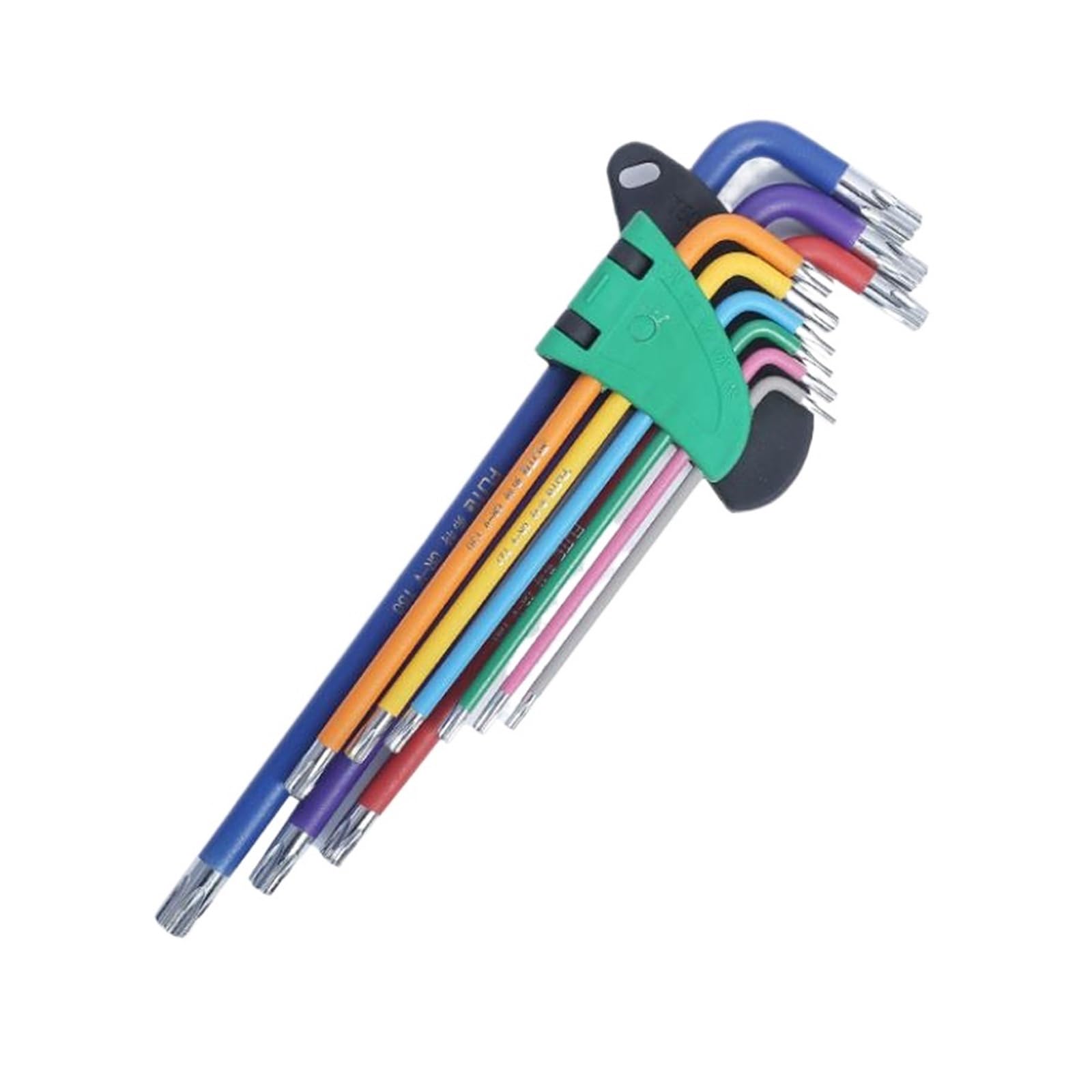 Innensechskantschlüssel Klappbarer Inbusschlüssel aus Metall, metrischer Inbusschlüssel-Satz, Sechskant-Schraubendreher, Handwerkzeug, tragbares Set(Long Hex End)