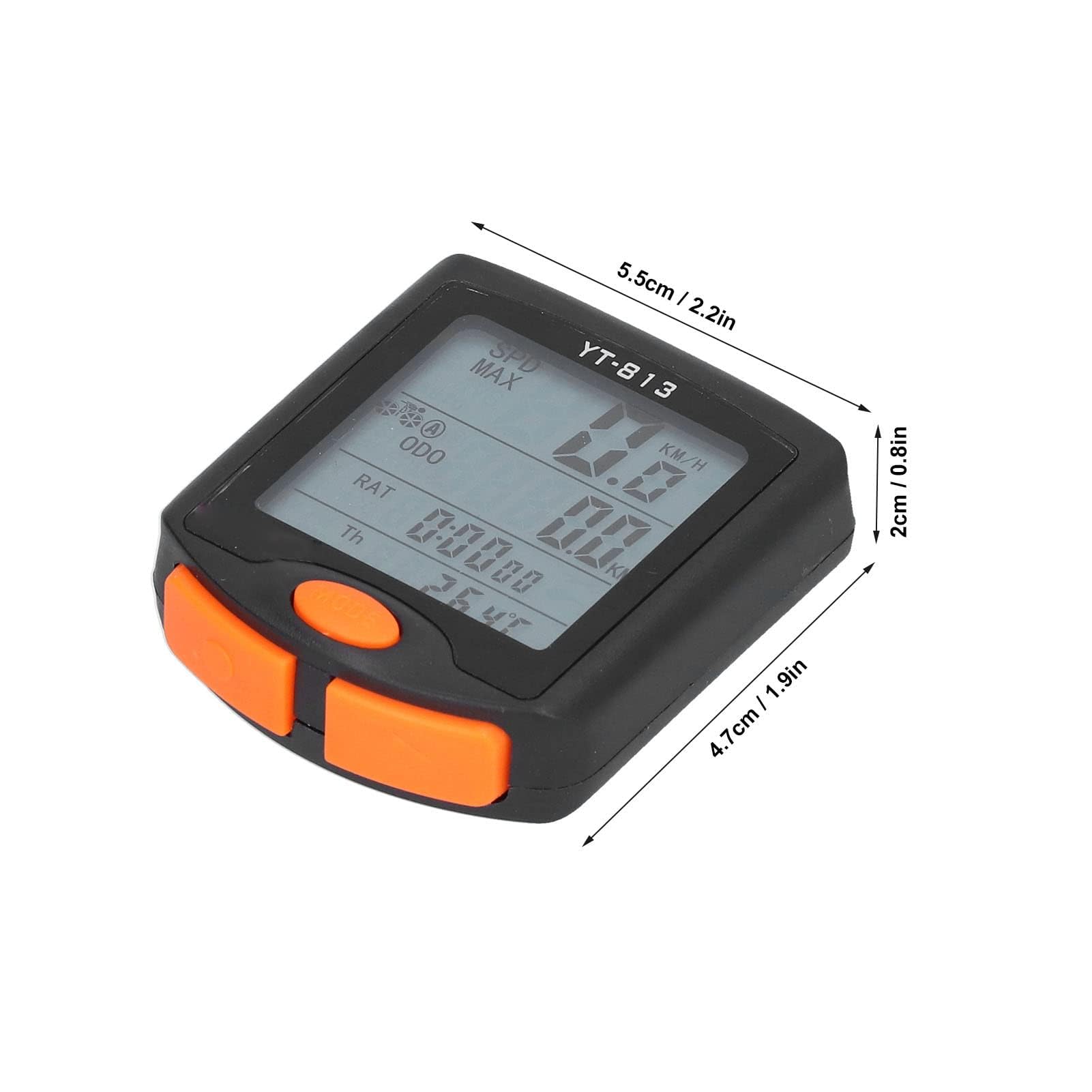 Ejoyous Computer da Bicicletta Digitale, Tachimetro per Bicicletta Wireless Impermeabile con Display Retroilluminato a LED, Tachimetro Automatico per Bicicletta con Supporto, Sveglia
