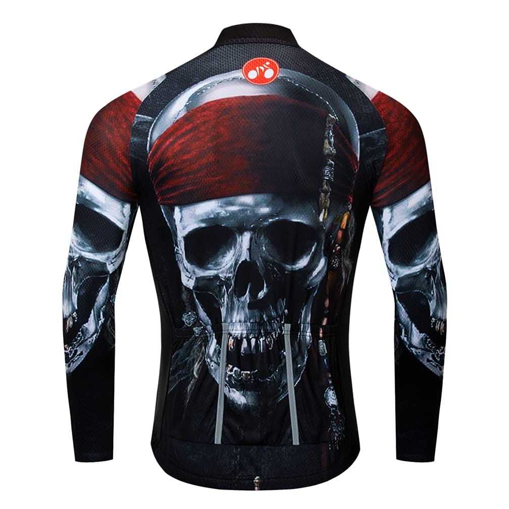 weimostar Maillot de cyclisme à manches longues pour homme