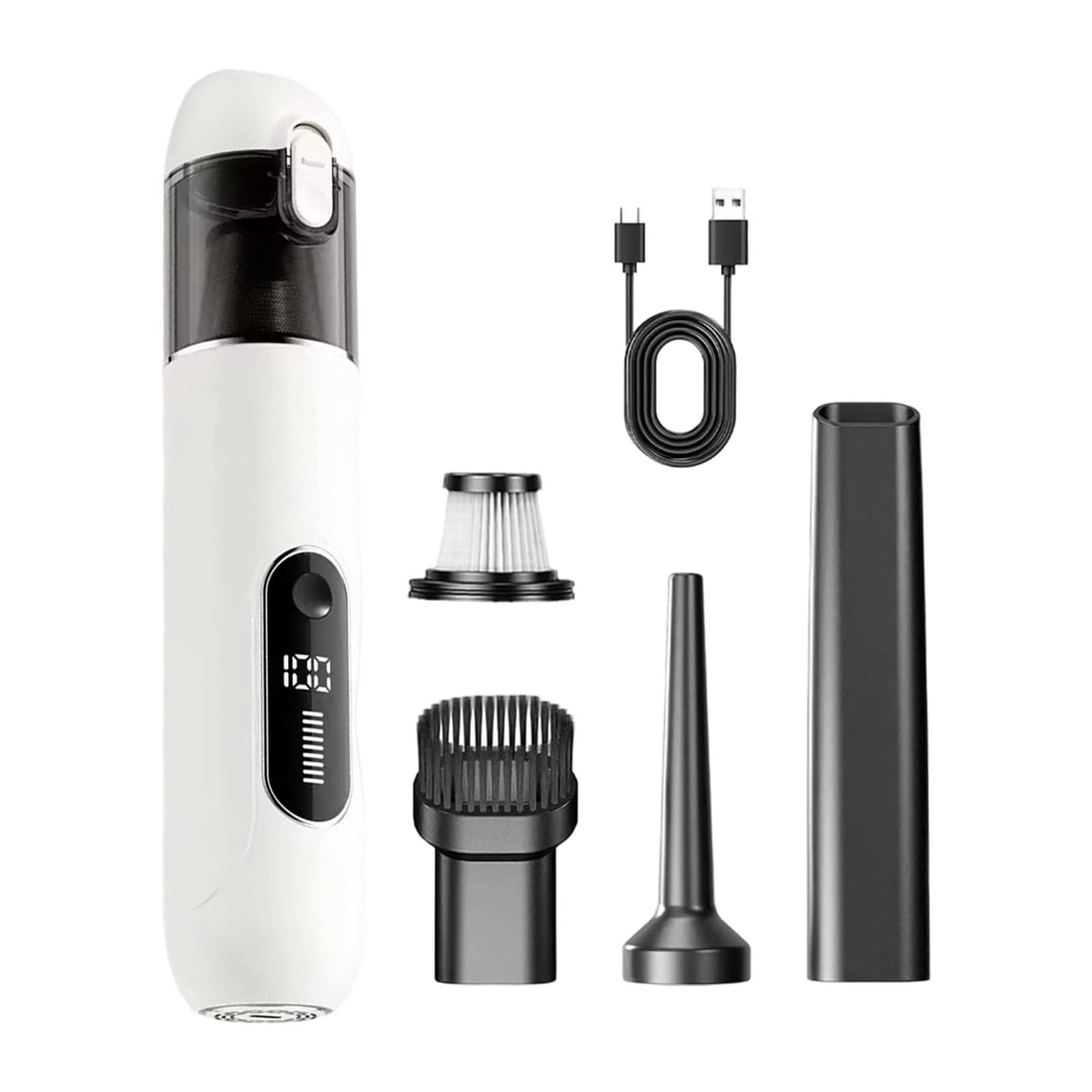 Mekalero Effective Portable Handheld Vacuum Cleaners with Filter Collector Powerful Suction Car Vacuum Cleaners Pet Hair