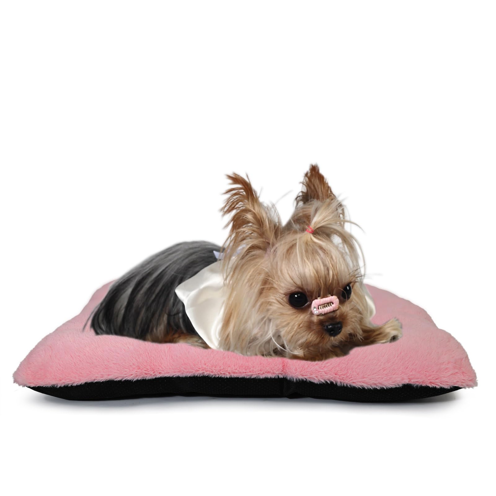 Dog Crate Bed 18 Inch Ultra Soft Pet Bed Washable Crate Mat for Toy Dogs Breed and Indoor Cat Ideal for Dog Crates 18 X 12 in Pink