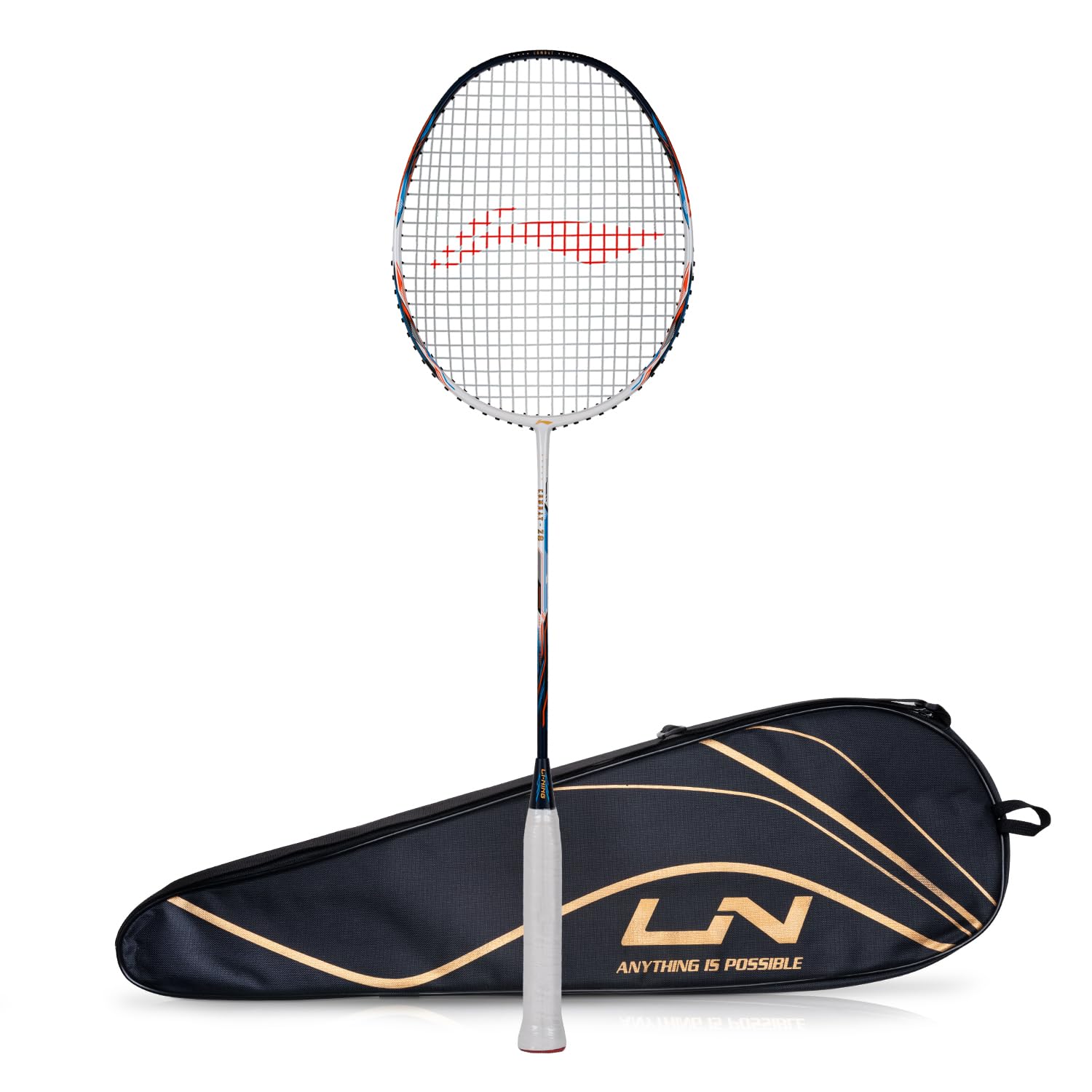 Li-Ning Combat Z8 Carbon Fibre Strung Badmiton Racket with Free Full Cover (White/Navy/Copper, 84 Grams) (B0BRQB73RV) Amazon Price History, Amazon Price Tracker