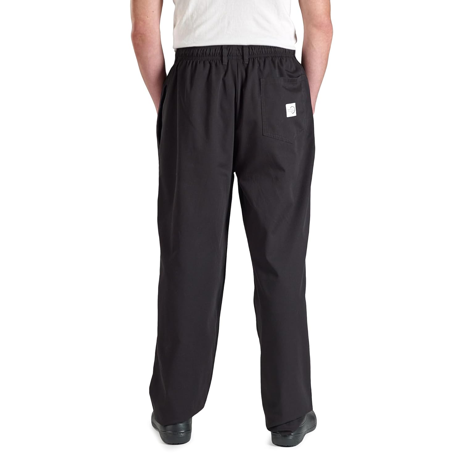 Mercer Culinary M60050BKM Millennia Men's Cook Pants, Medium, Black - Image 2