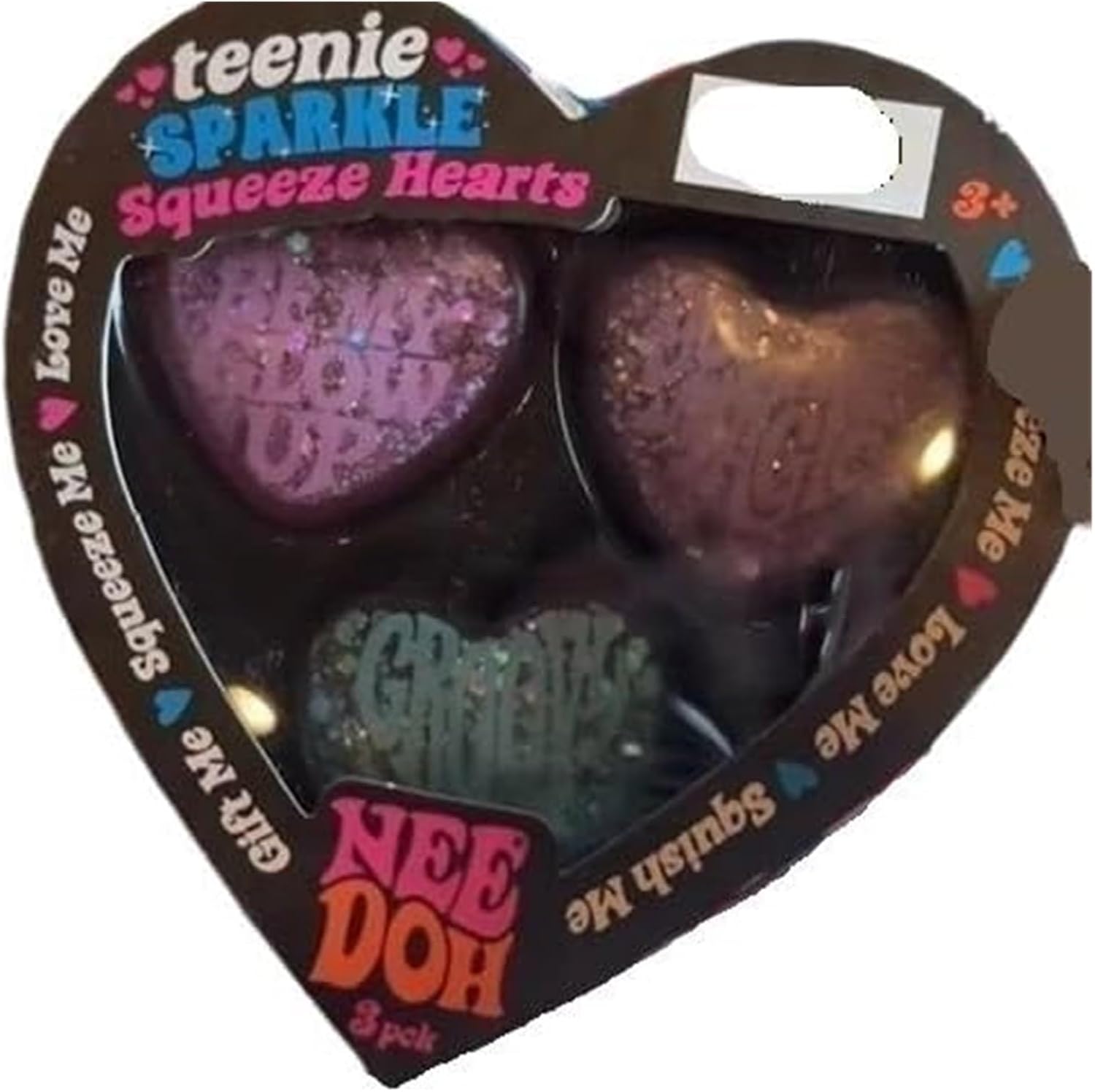 A Set of 3 Heart Shaped Balls - Gel Balls - Super Soft Slow Rising Relaxing Sensory Pressure Toys(1pcs)