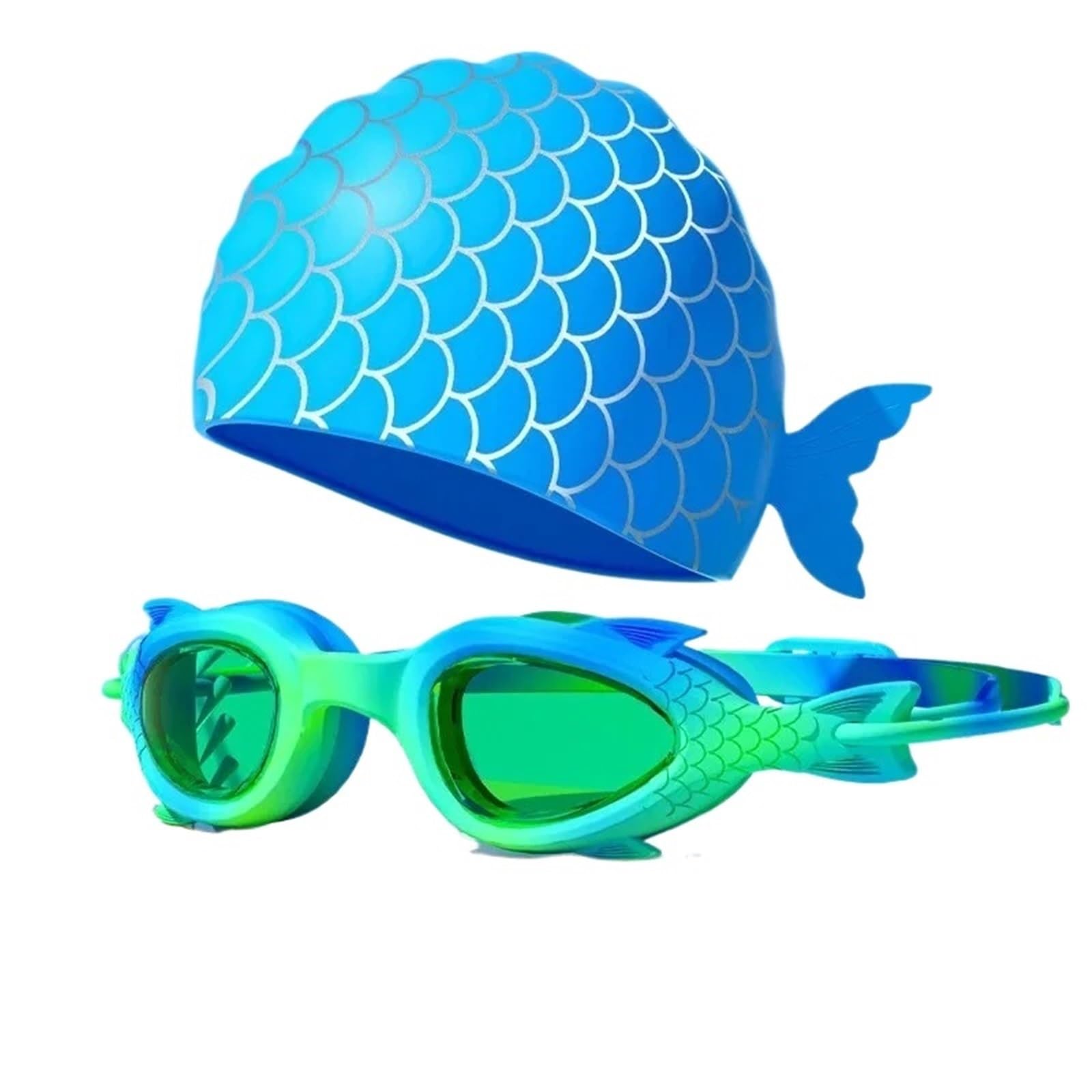 Schwimmbrillen Schwimmbrille mit Silikonkappe, geeignet for Jungen und Mädchen(Purple)