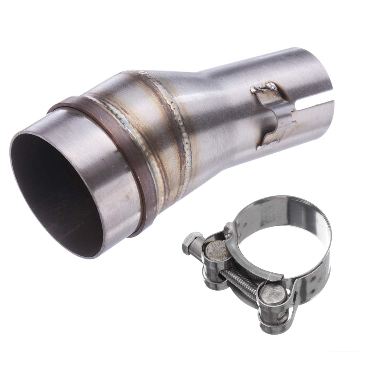 YONGYAO 51Mm A 35Mm Connettore Adattatore Marmitta Tubo di Scarico in Acciaio Moto Lucidato 2 "