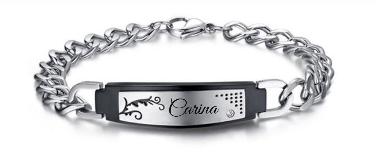 Wunderschöne ID Edelstahl Armbänder Partnerarmbänder Paar mit Gravur nach Wunsch TOP Armband