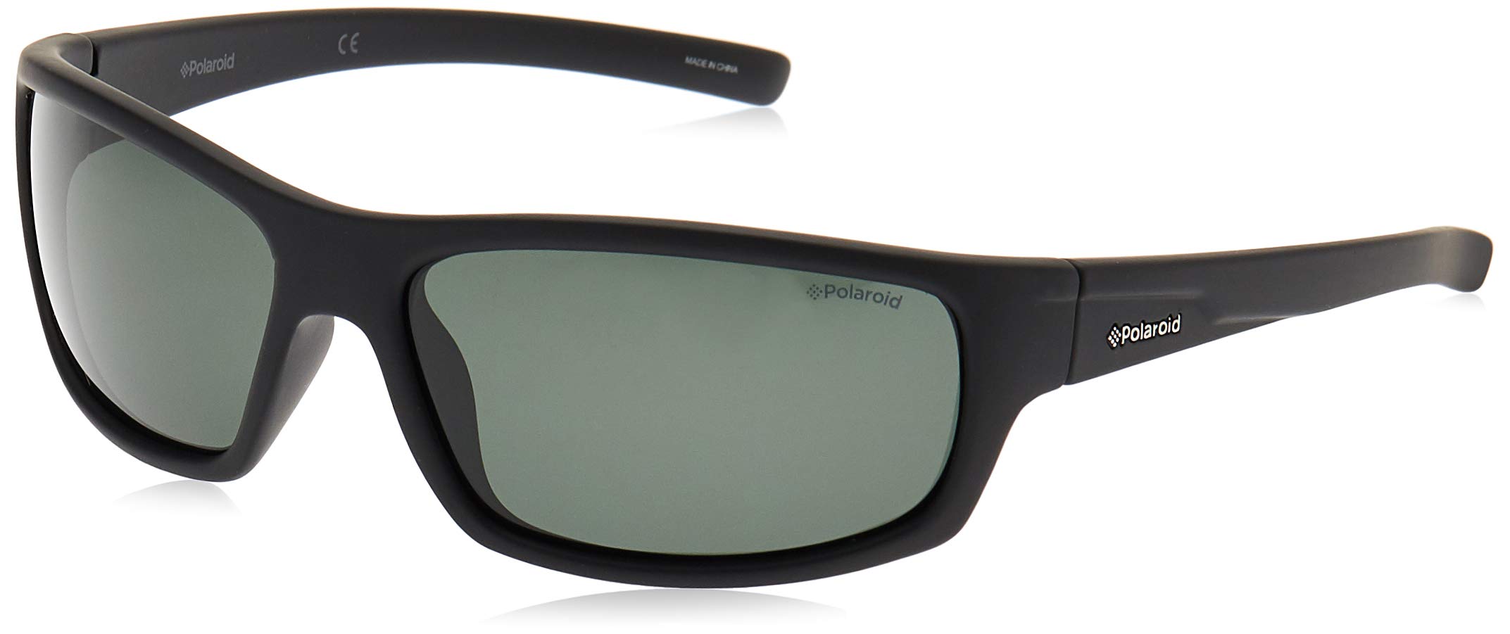 Polaroid Men's P8411 Rc 9ca Sunglasses, Black/Green Polarized, 63 UK