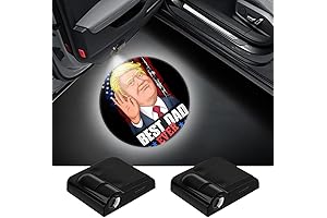 Trump Car Door Welcome Light Best DAD Ever Wireless Car Laser Projector...