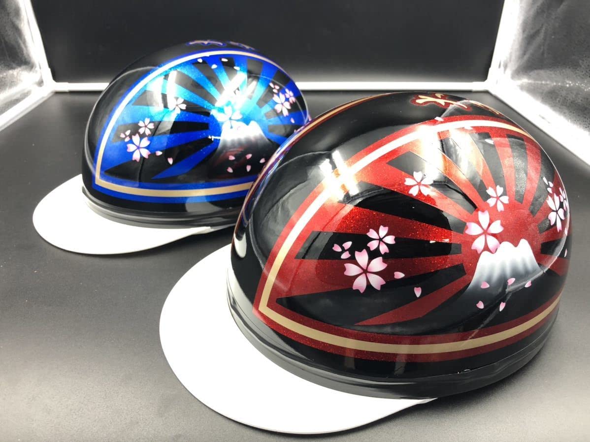 コルク半 カスタム 富士日章 3つボタン ホワイトレッド ラメ 桜  