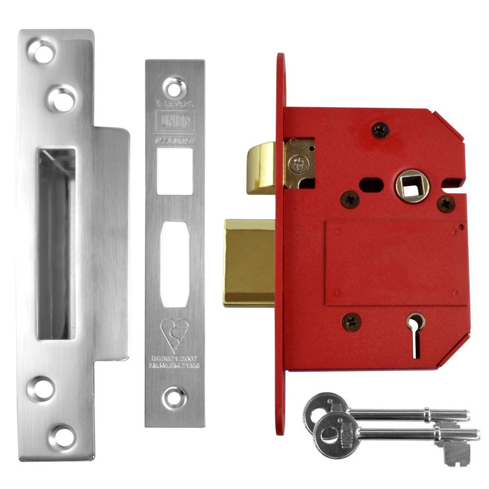 UNION UNNY2200SC30 Mortice Sashlocks-5 Lever, Set of 10