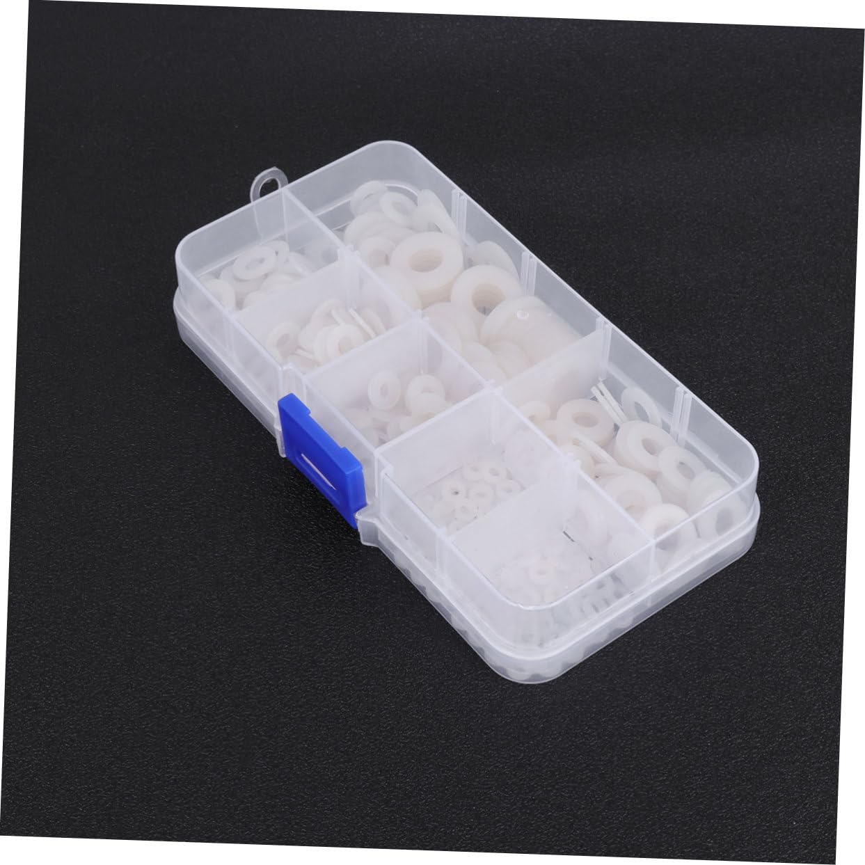 Mobestech 1050piezas Arandelas De Nylon Placas Planas Para Soportes Aislantes Para Eléctricas y Automóvil De Caja