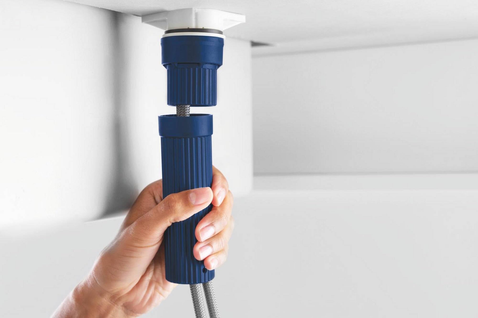 Grohe Start Curve QuickFix - Grifo monomando de cocina extraíble, Caño alto, Cromo, ref. 30562000