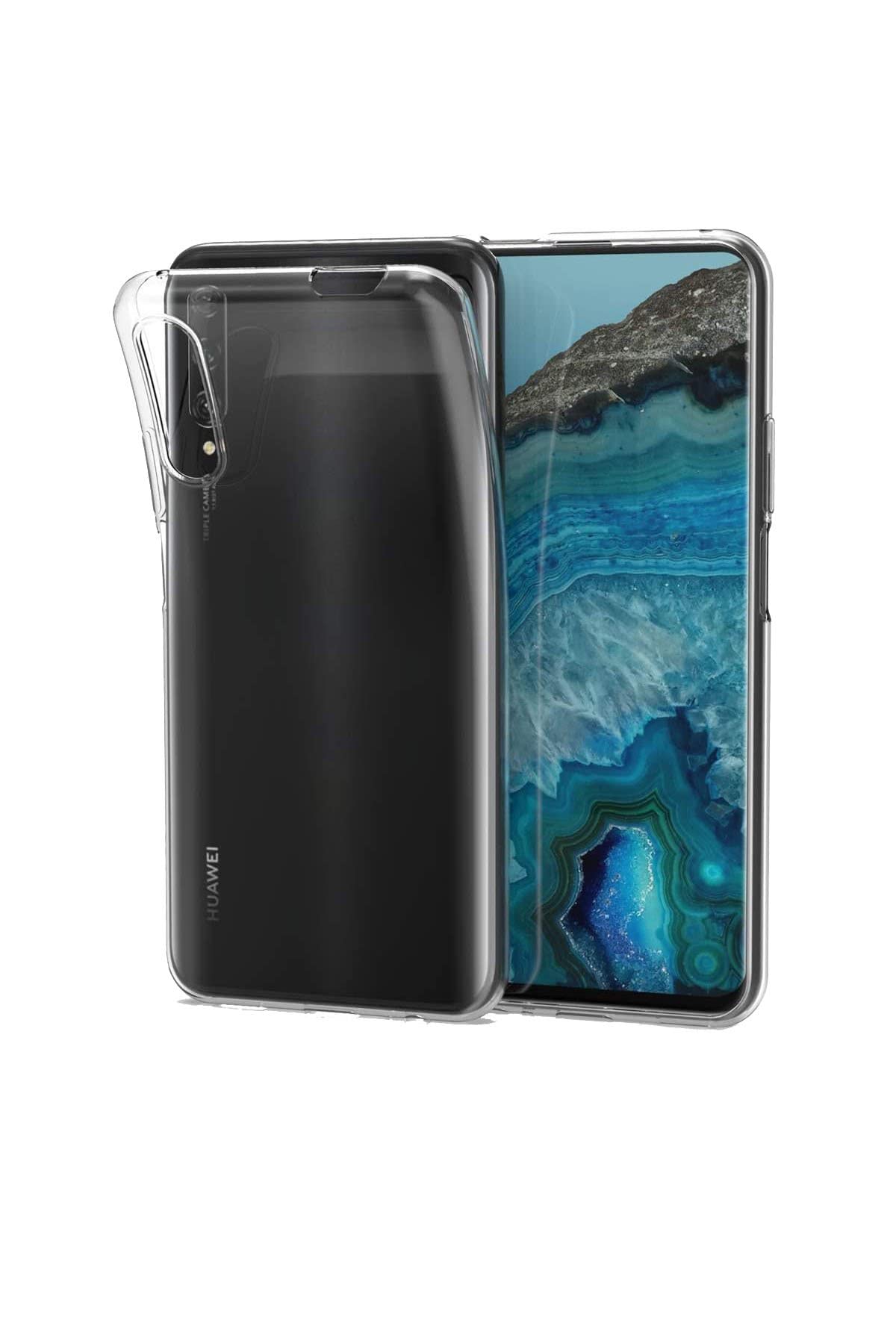 Nevarium Huawei P Smart Pro / Y9S Kılıf Şeffaf Silikon Lüx