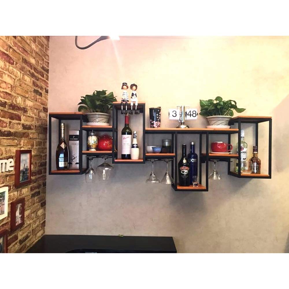 Casier à vin créatif pour restaurant et cuisine, rangement mural convivial