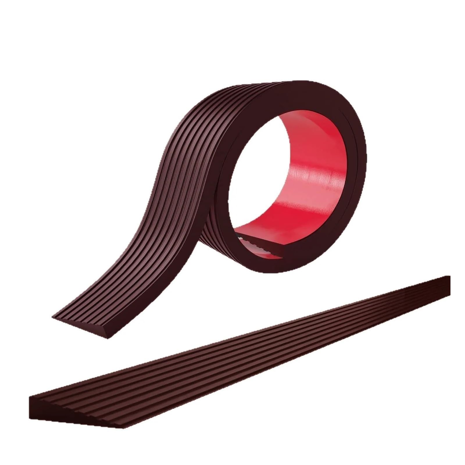 Rampe de seuil porte en PVC noir 1m x 5cm bande antidérapante caoutchouc