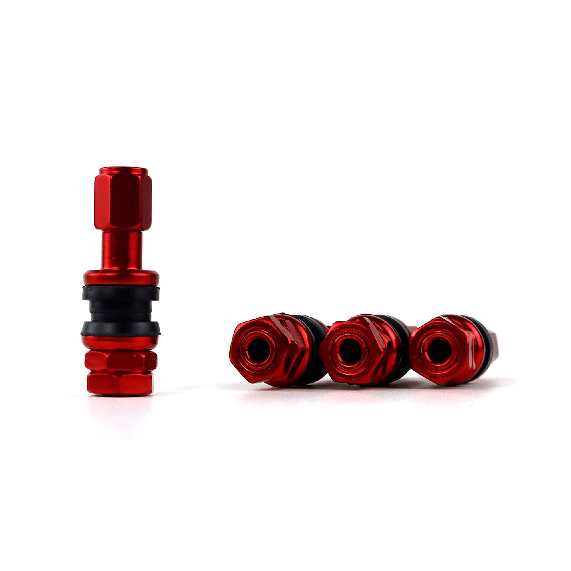 Extension Valve Outils Aluminium Bicyclette Noir/Rouge CNC 40mm/50mm