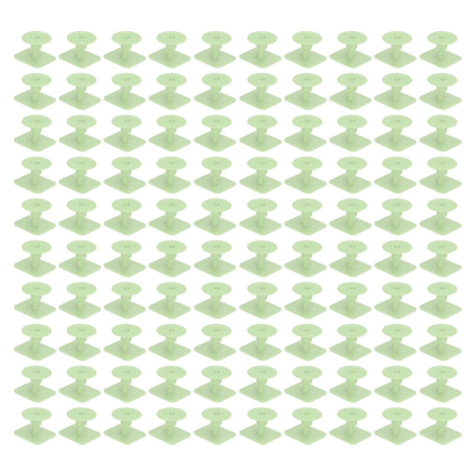Yctze Marcatori di Identificazione del Bestiame Veterinario per l'orecchio da 100 Pezzi per Suini, Bovini, Facile Registrazione, Rosso (GREEN)
