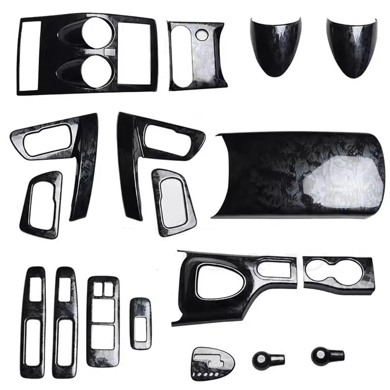 Uchwyt do drzwi klamka zewnętrzna Panel sterowania centralnego, rama montażowa, naklejki samochodowe 5D, panel ABS, pasuje do Nissana Qashqai J10 2007-2013(Two wheel drive 1)