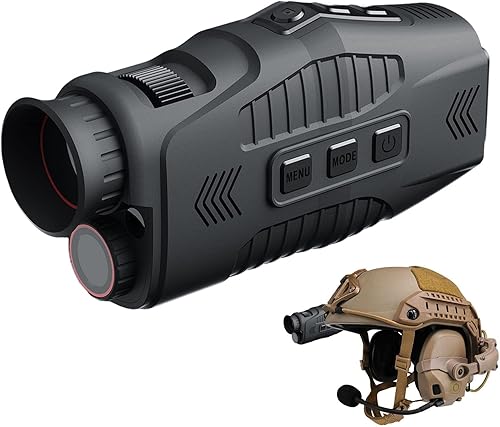 Miniatura 7 de Gafas de visión nocturna, portátiles R11 infrarrojos digitales de visión nocturna monoculares para caza, zoom digital 5X 1080P guardar fotos y video