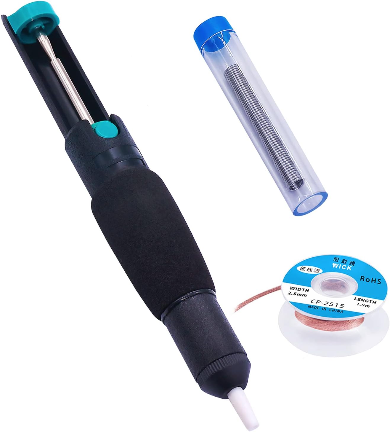 TWTADE Solder Sucker, desoldering pump and Solder Wick, Solder Braid