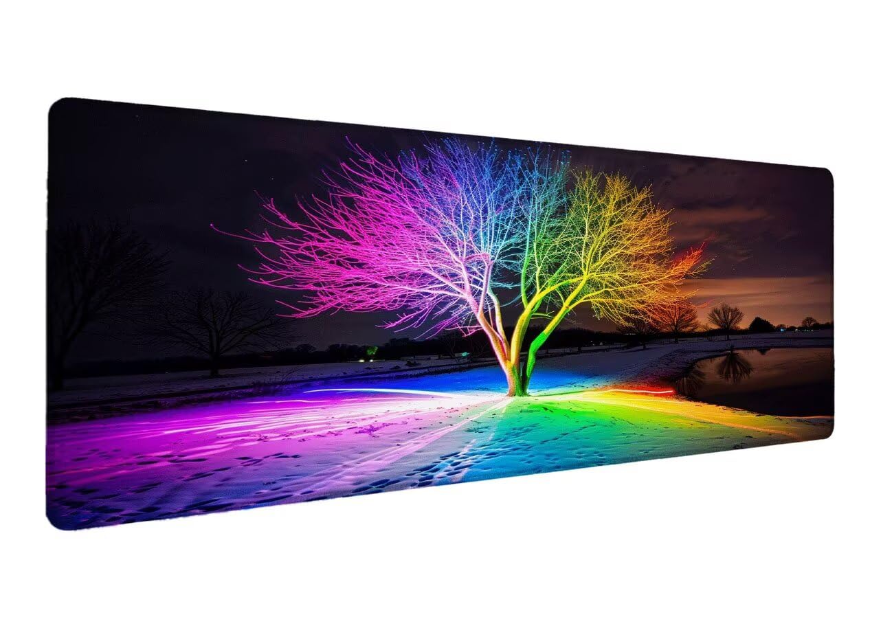 Gamingowa podkładka pod mysz XXL, 1000 x 500 x 3 mm, podkładka pod mysz, duże marzenie, podkładka na biurko, antypoślizgowa gumowa podstawa, na biurko, szyte krawędzie, podkładka pod mysz, podkładka