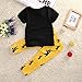 Baby Boys Short Sleeve Graphic T-Shirt and Animal Print Pants Outfit (90(12-18M))