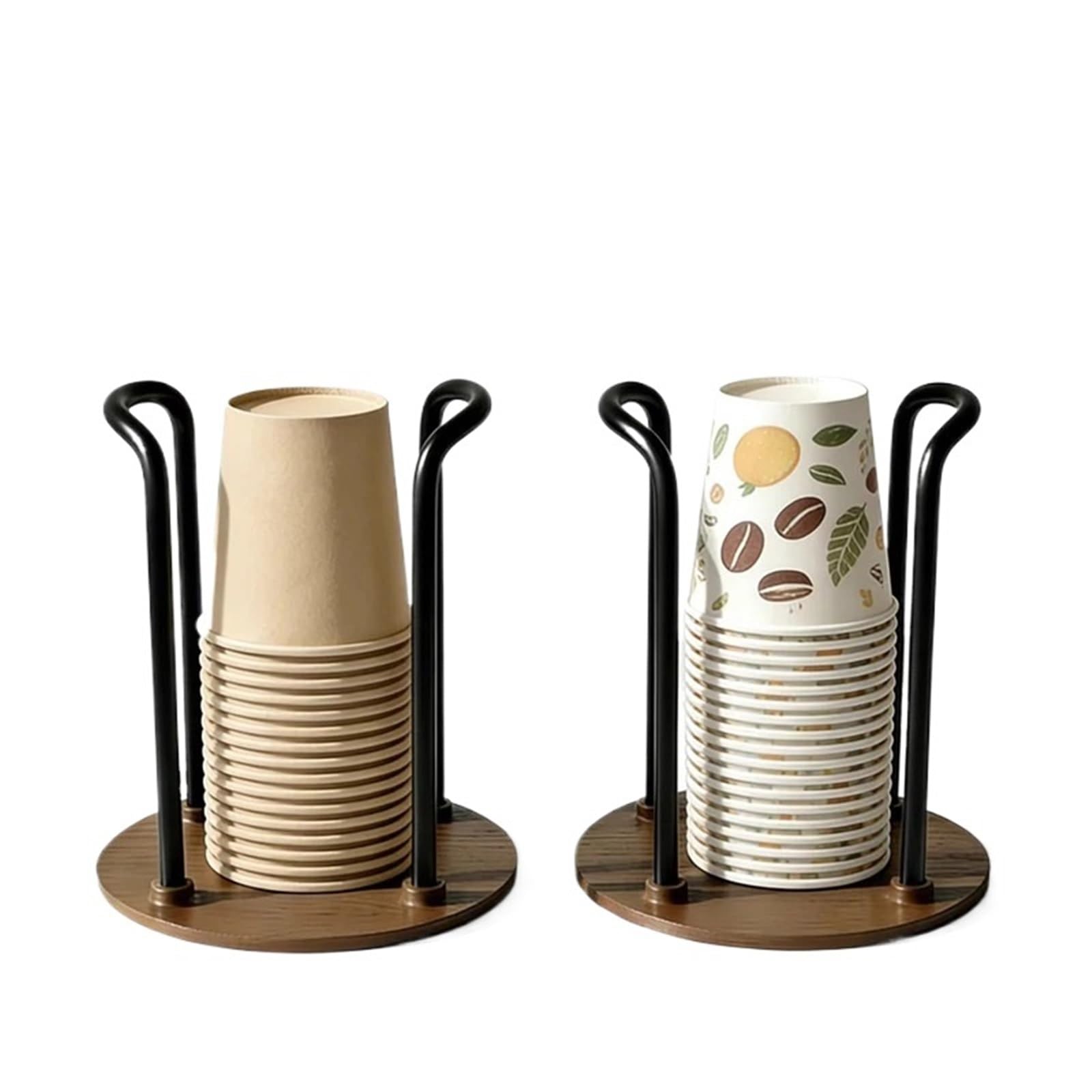 Dispensador De Portavasos Papel Escritorio 2 Piezas para Hogar