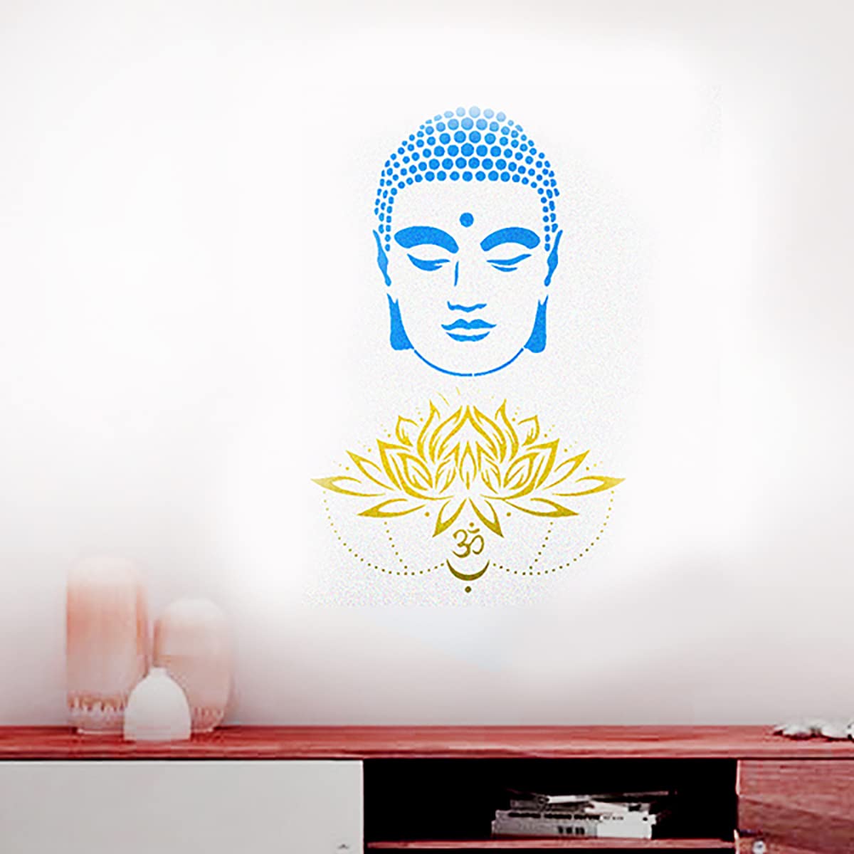 Buddha Wall Art, Buddha Stencils, Buddha Art, Budda Stencil for