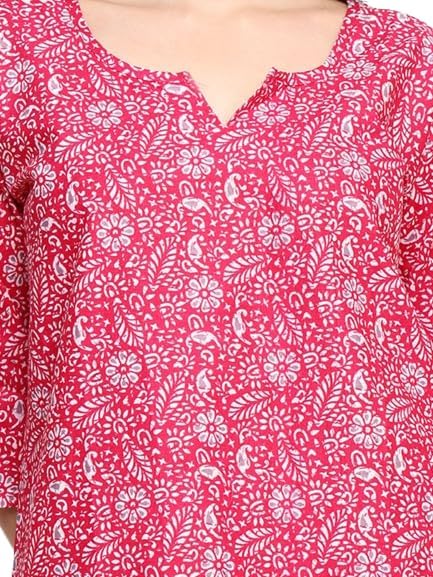Image of AALIT Cotton Printed Co-Ord Set for Women - Nightwear Pajama Set with Pockets | Soft & Breathable Two-Piece Outfit for Sleep & Lounge