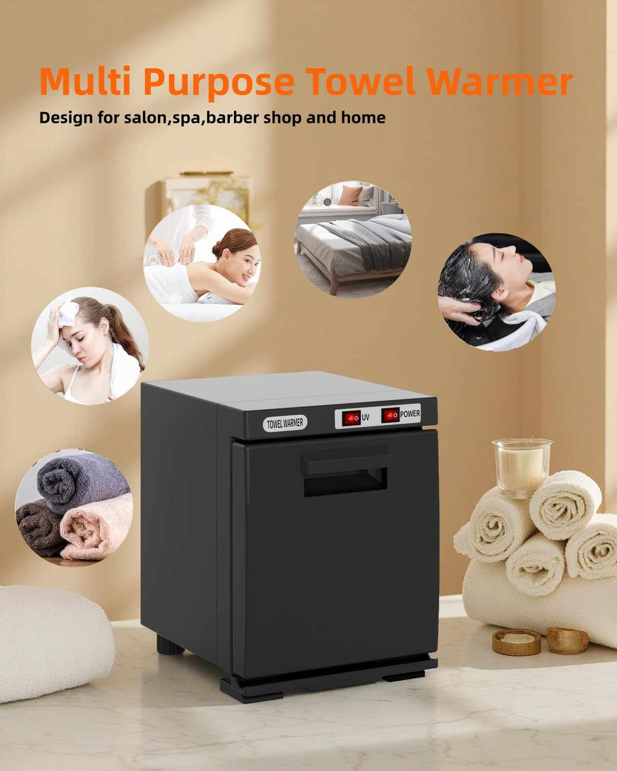 Handtuchwärmer, heiße Handtuchwärmer, Spa, 5 l Mini-Handtuchwärmer, kleiner Handtuchwärmer für Gesichtsbehandlungen.