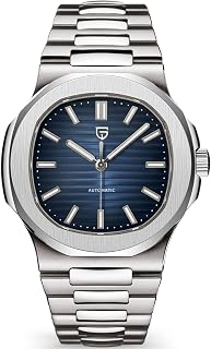 Pagani Design PD1728 Mens Automatic Watches Full Stainless Steel Waterproof 100M Watches for Men Men Mechanical Wristwatches