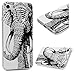 iPhone 7 Case (4.7"), YOKIRIN Printed Slim Fit & Lightweight Flexible Hard PC Back Protective Cover Transparent Crystal Clear Shock-Absorption Anti-Scratch Rugged Bumper for Apple iPhone 7 - Elephant