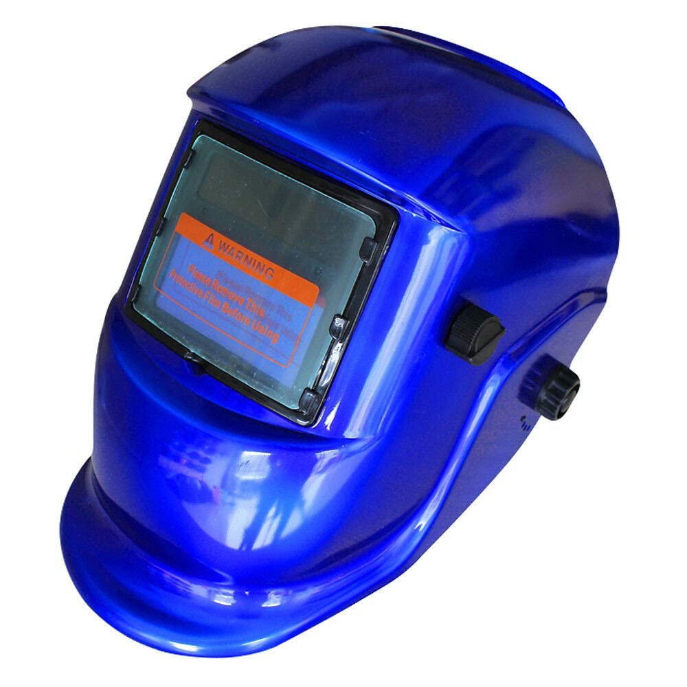 Máscara de soldadura solar casco de soldadura de oscurecimiento automático cascos de soldadura para TIG MIG ARC soldadura molienda máscara de soldador azul