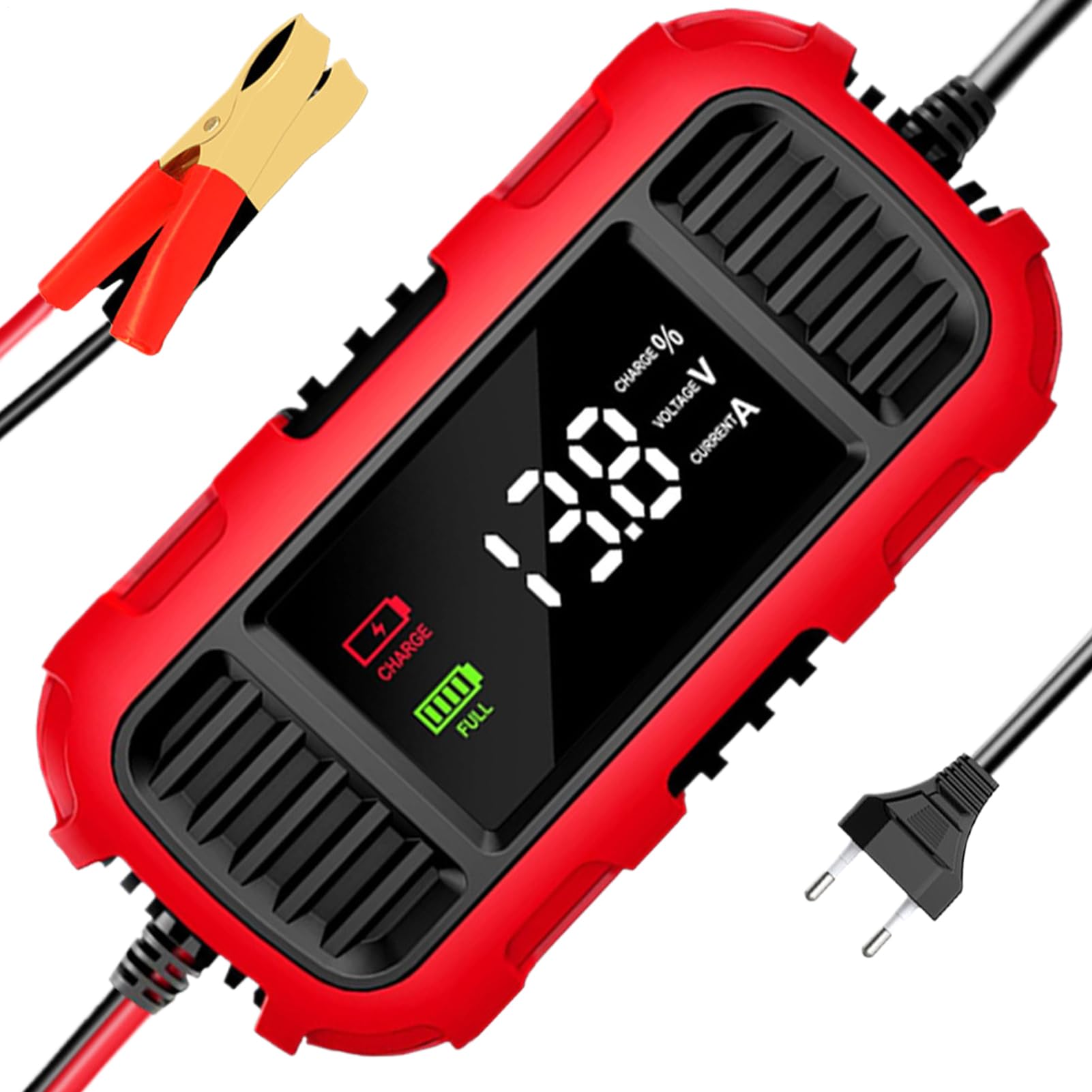 Cargador de batería para Motocicletas Pantalla Digital con detección