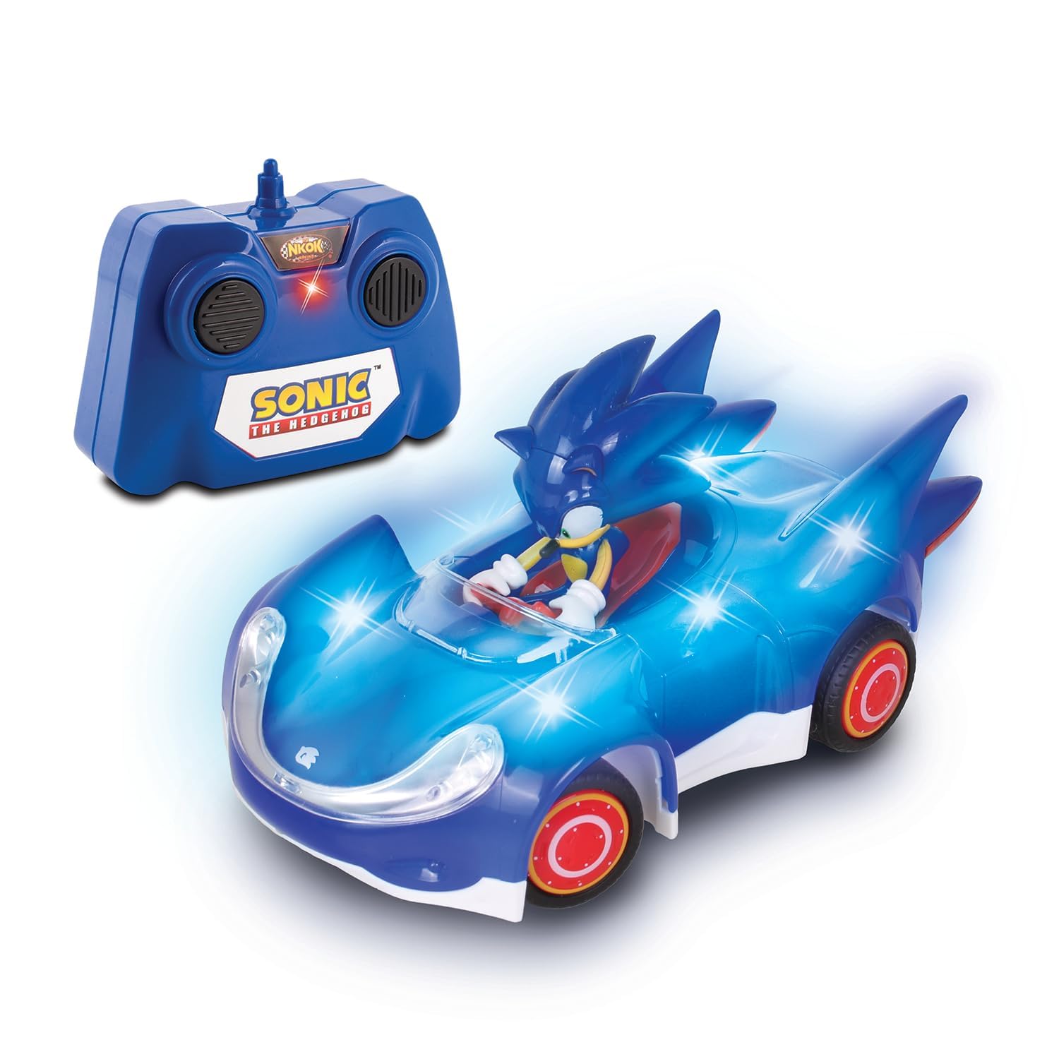 Amazon.com: NKOK Sonic Glow Racer RC Car – Ready to Run 1/28 Scale