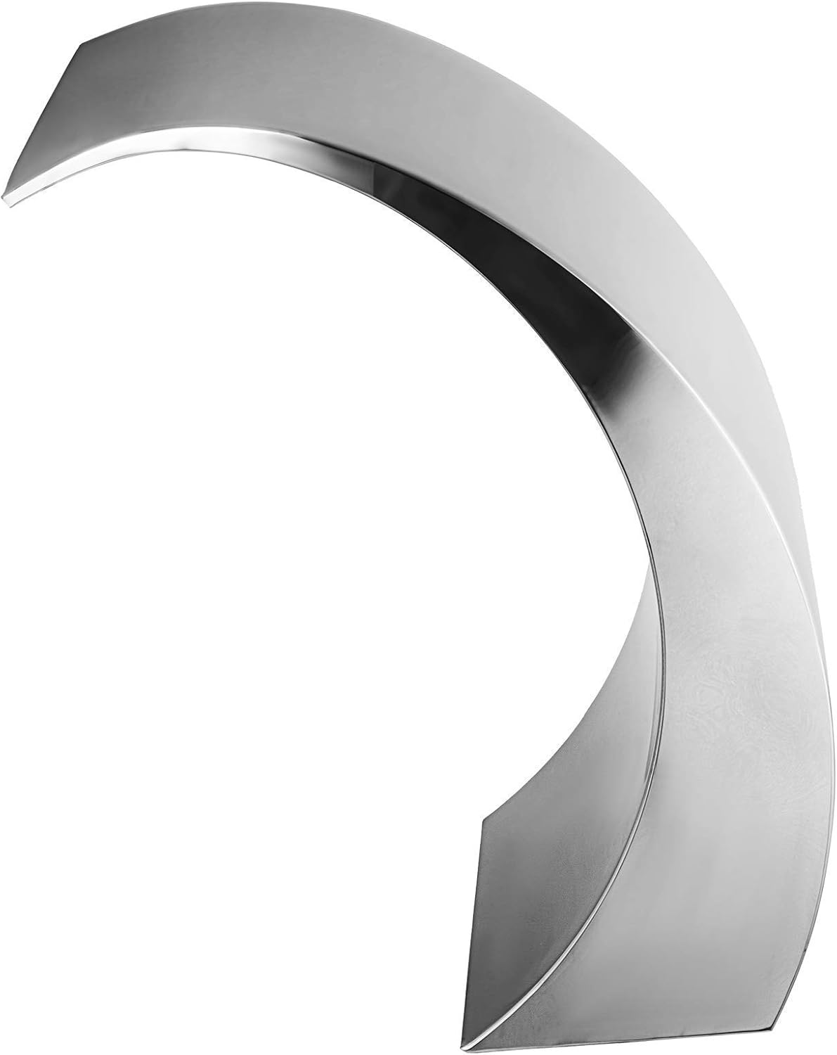 Swimming Pool Fountain Stainless Steel Pool Waterfall Fountain Silver for In Ground Pools Garden Outdoor Waterfalls Sheer Descent Pond Water Feature,O