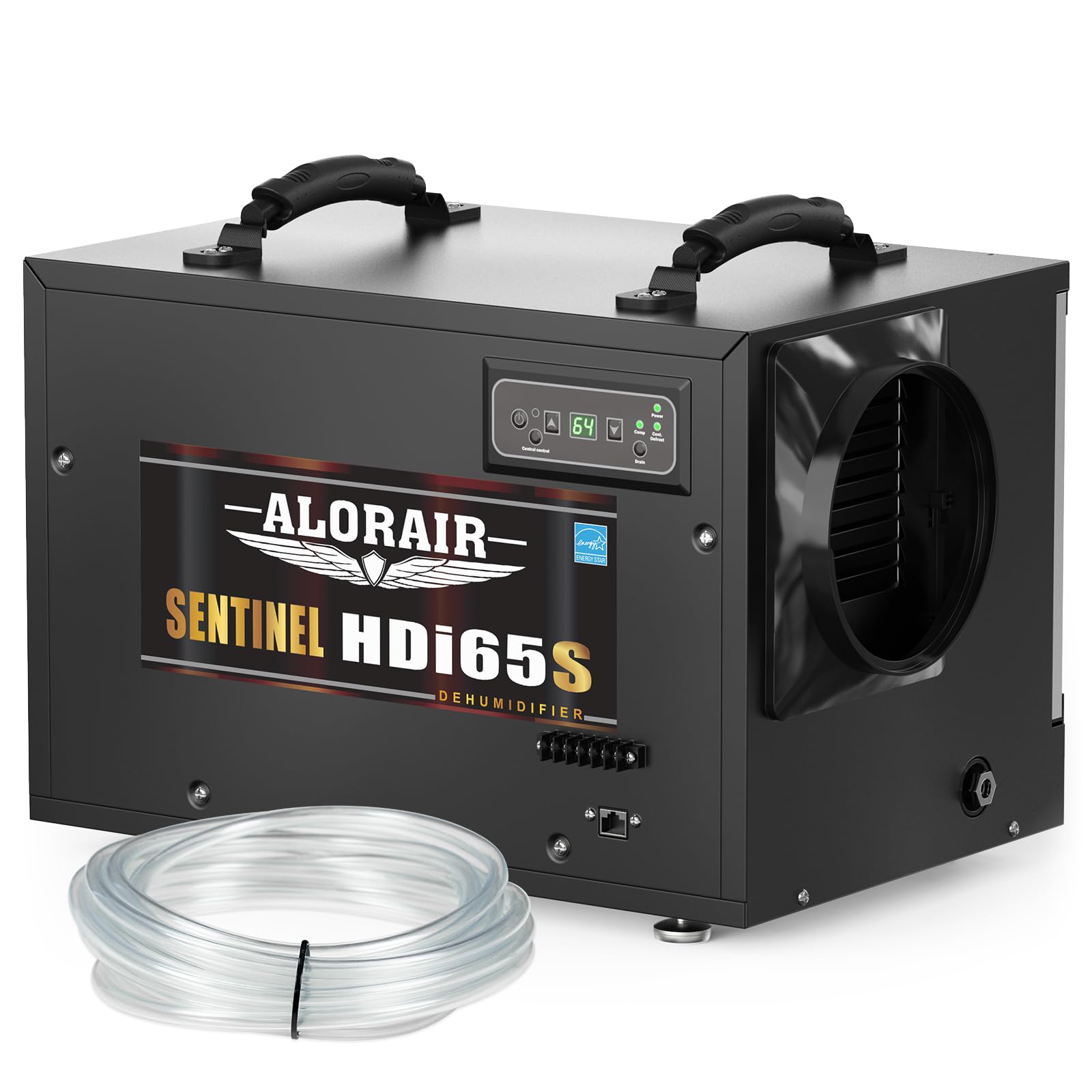 ALORAIR 120 PPD Commercial Dehumidifiers with Pump and Hose, Crawl Space Basement dehumidifier, Industry Water Damage Unit, Compact, Portable, Auto Defrost, Memory Starting